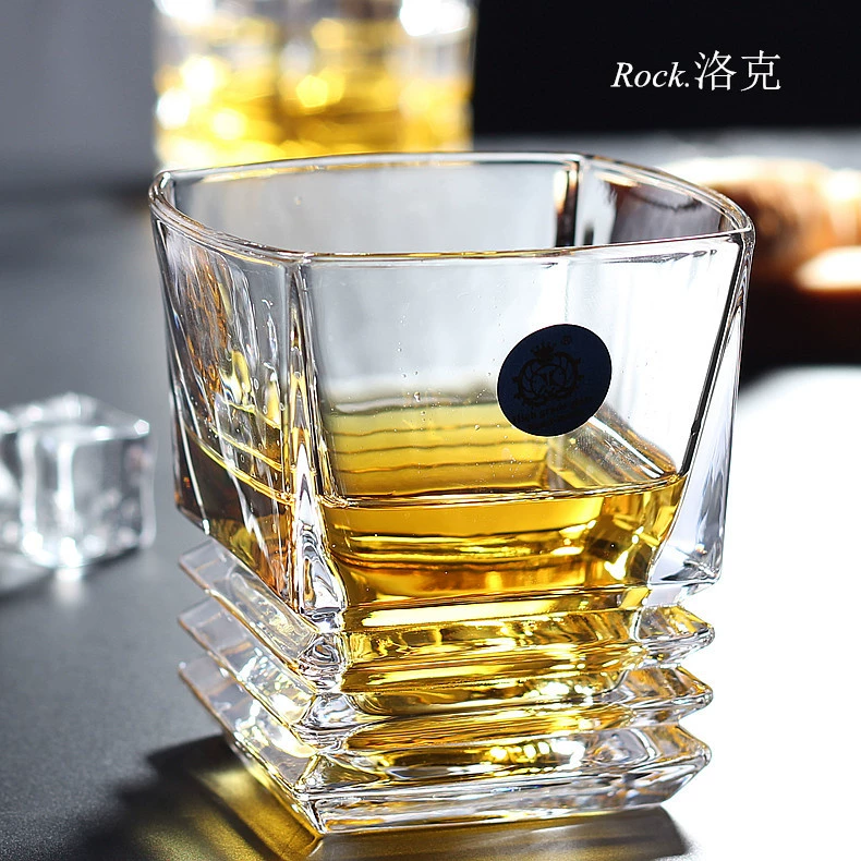 Pha lê thủy tinh whisky ly rượu thủy tinh cốc bia chịu nhiệt tách trà sáng tạo ly rượu thủy tinh