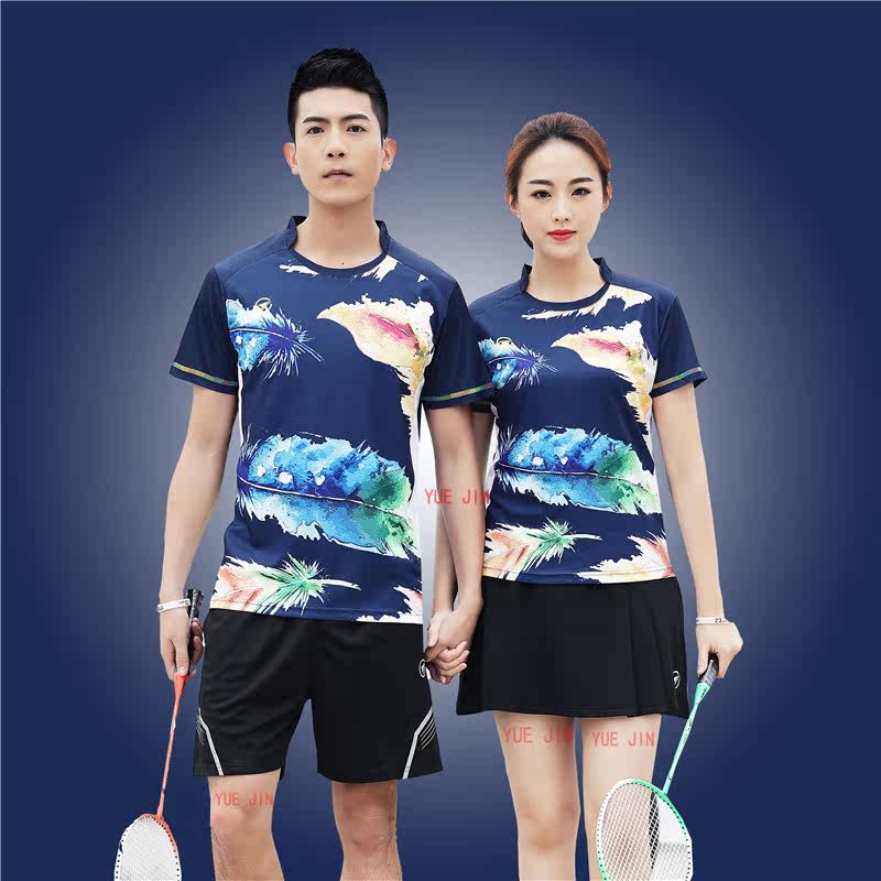 Round collar Badminton Contest table tennis clothes men and women sportswear speed dry suction perspiration Breathable Volleyball Conserved Team uniforms