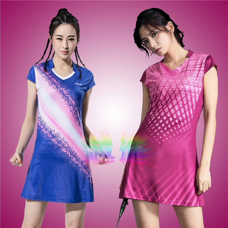 Speed Dry breathable Body Yang Fitted Shorts Suit V Collar Women's Badminton Suit Tennis Suit No Sleeve Tennis clothes