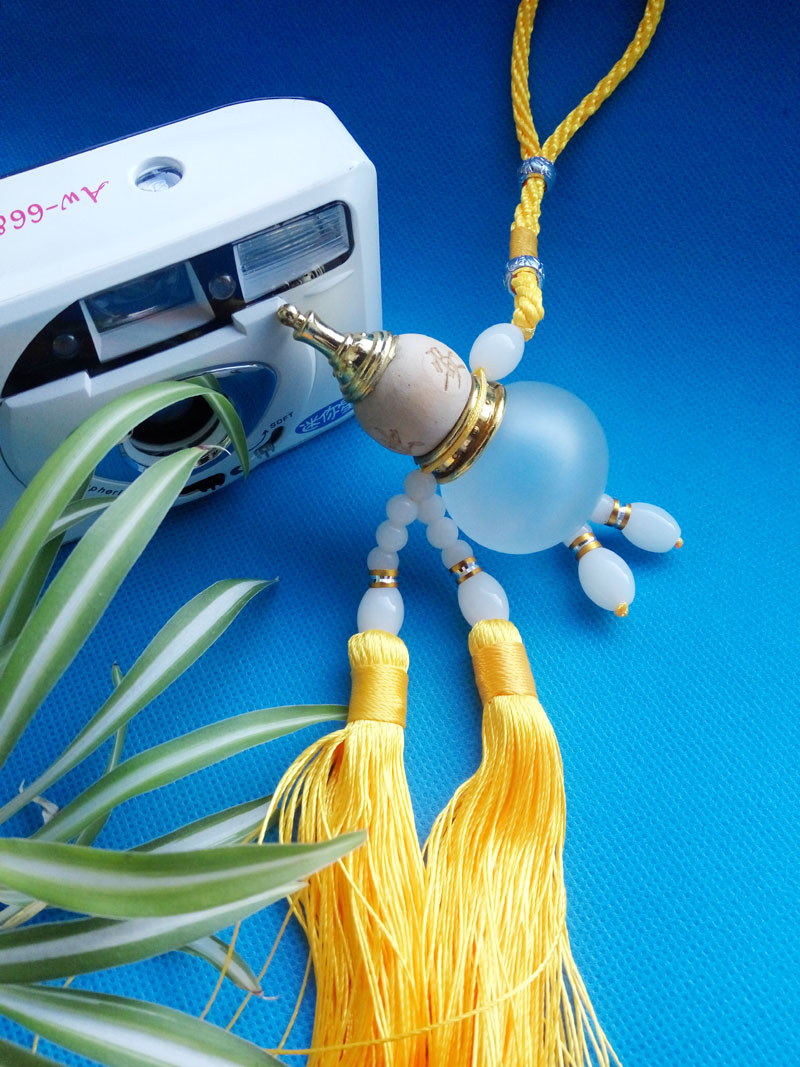 Newborn fetal hair gourd car pendant pendant stroke car perfume can be diy yourself to send glue