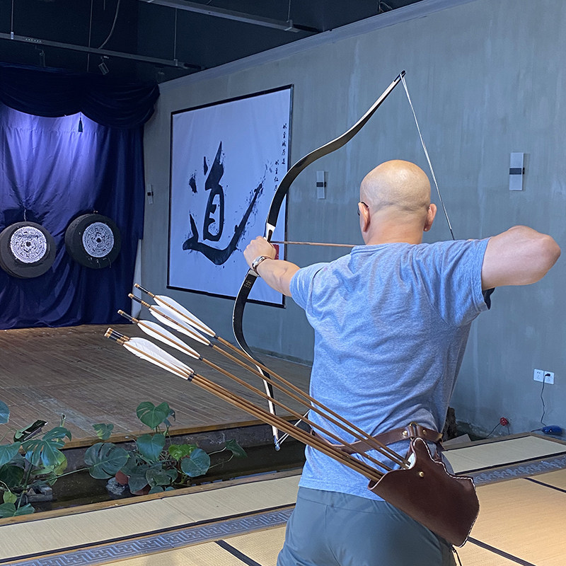 Ali bow and arrow new riding shooting bag thick leather retro quiver quiver