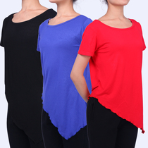 Xin Arts New Adult Dance Suit Square Dance Suit Premium Modale Fabric Round Collar Lace Asymmetry Clothes