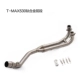 Sửa đổi ống xả xe máy phần trước Yamaha Tmax530 phần trước bằng thép không gỉ khuỷu tay kết nối toàn bộ phần ống xả - Ống xả xe máy