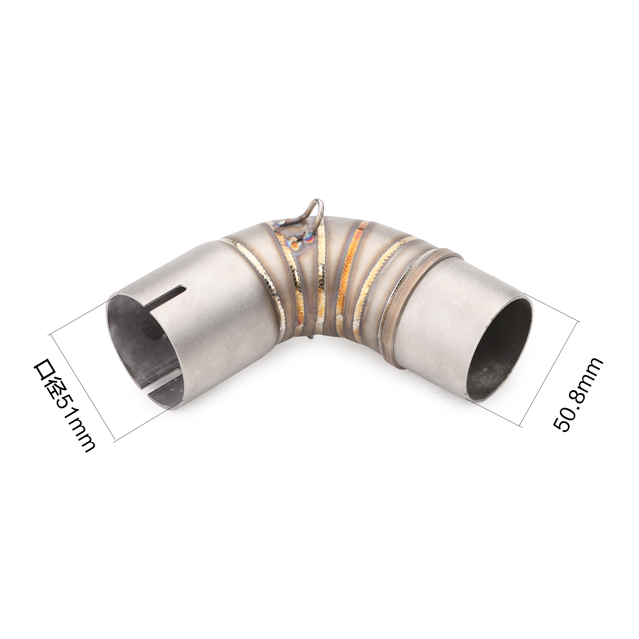 Xe máy sửa đổi ống xả hornet thép không gỉ phần giữa ống cong Honda cb1000r kết nối ống xả phổ quát - Ống xả xe máy giá pô xe airblade chính hãng