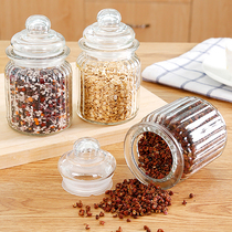 home creative glass sealed jar snack jar kitchen glass bottle food storage jar tea jar seasoning jar