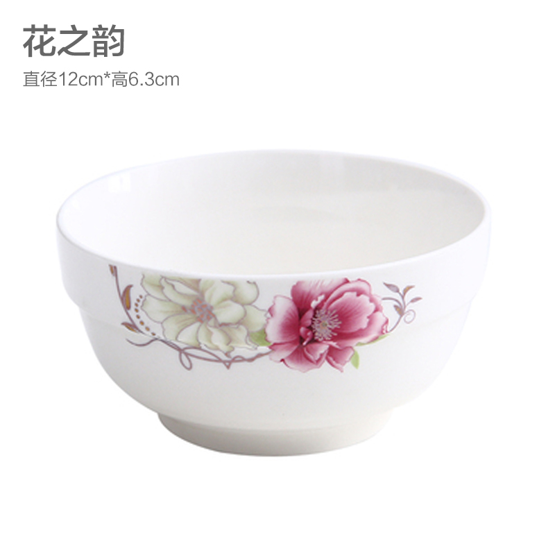 The Charm Of Flowersbowls and dishes suit household Simplicity combination lovely like a breath of fresh air originality personality dormitory use student ceramics tableware 4 people