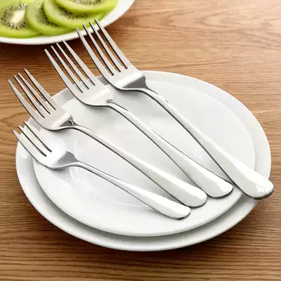 Western tableware small fork creative long handle stainless steel fork fruit fork adult household dessert salad fork