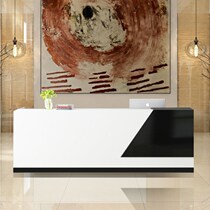 Company front desk Reception desk Simple modern consulting Welcome cashier Bar office counter Front desk desk