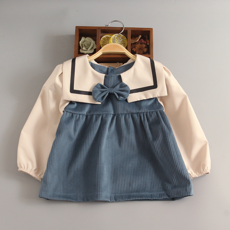 Girls dance together British style waterproof and stain-proof children's coveralls