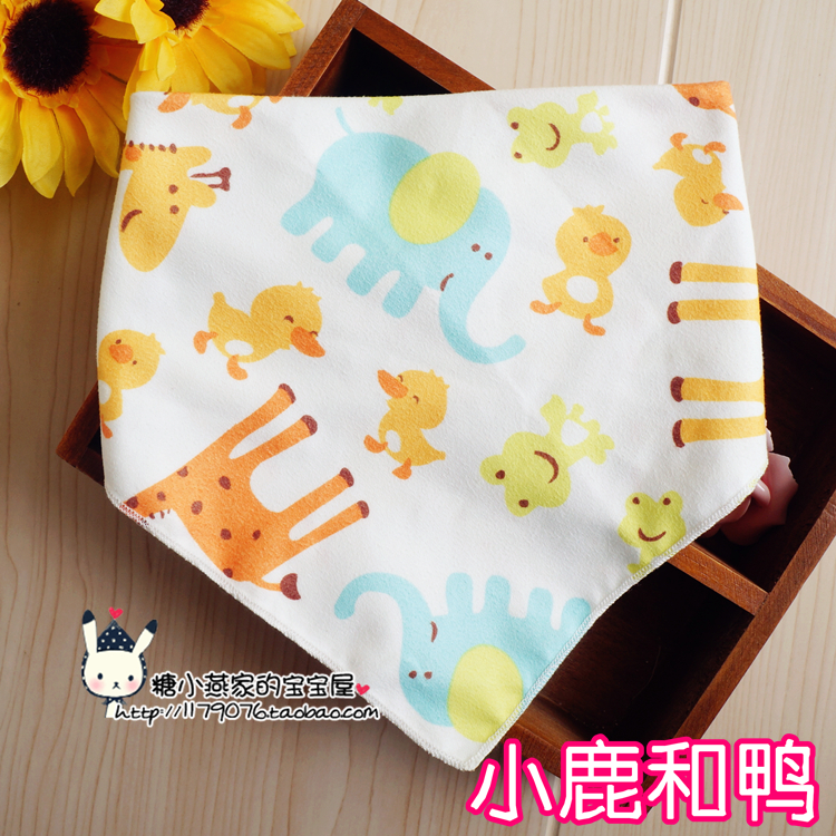 Baby bib microfiber baby saliva wipes double layer