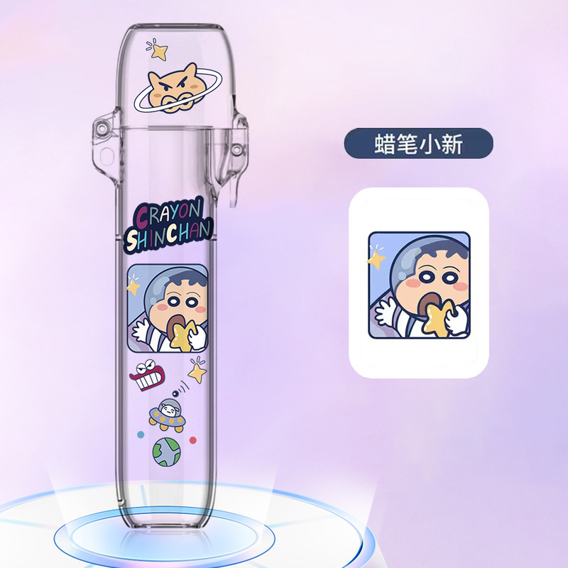 Suitable for Relx 4Th Generation Qingyu, 5Th Generation Phantom, 6Th Generation Phantom Pro, New National Standard Pop-Up Cover Protective Case, Ruikruike Transparent Printed Cute Girl Cartoon Lanyard Full-Cover Dustproof and Drop-Proof Hard Case