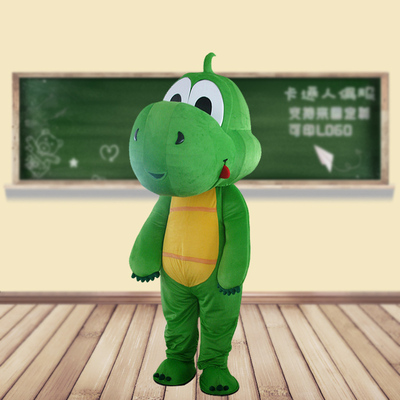 Dinosaur Man Puppet Costume Grass Green Dragon Walking Man Puppet Costume Doll Props Costume Cartoon paparazzi