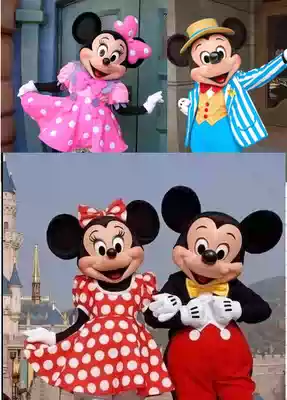 Special Mickey Mouse Cartoon Doll costume Mickey Minnie cartoon costume walking doll costume dress