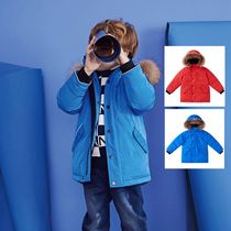 Anay childrens clothing boy with cap in the middle of a long down jacket 2019 winter style CUHK Tong warm jacket AB945700