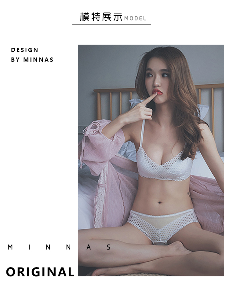 Đồ lót nữ Meena phần mỏng không có vòng thép tập hợp ngực nhỏ trên áo lót ren trắng phù hợp với nữ - Strapless Bras quần lót nữ cao cấp