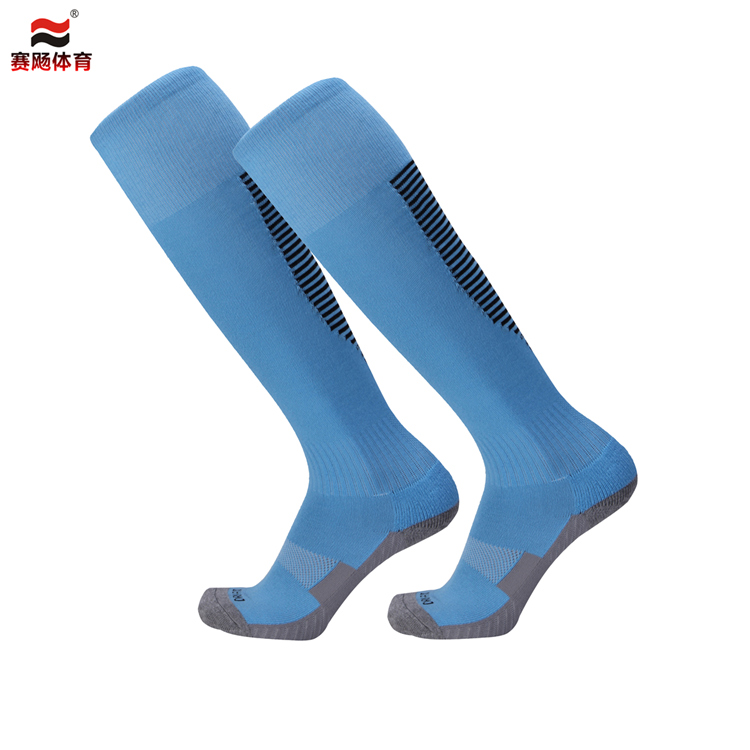 Trẻ em người lớn của không trượt khăn màu đáy cao ống nam bóng đá vớ dài trên đầu gối sinh viên elite thể thao dày 	găng tay bắt bóng cho trẻ em