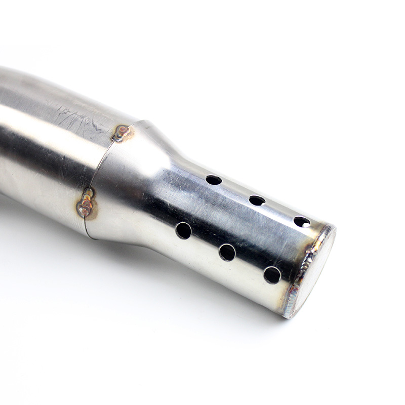 Xe máy sửa đổi gió mùa xuân NK400 NK650 ống xả giữa phần thép không gỉ sửa đổi với cài đặt giảm thanh - Ống xả xe máy pô xe máy êm