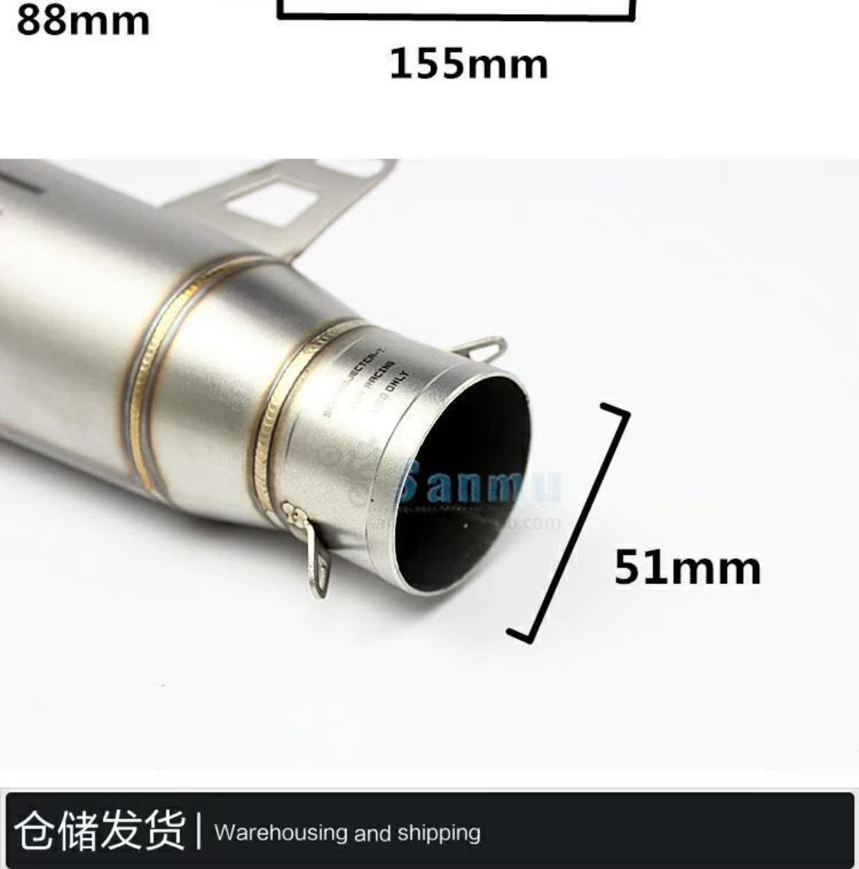 Xe máy sửa đổi xe thể thao âm thanh chiên đường phố Yamaha R6 MT07 R1 09 hai lớp xiên lắp ống xả SC - Ống xả xe máy pô xe super dream chính hãng
