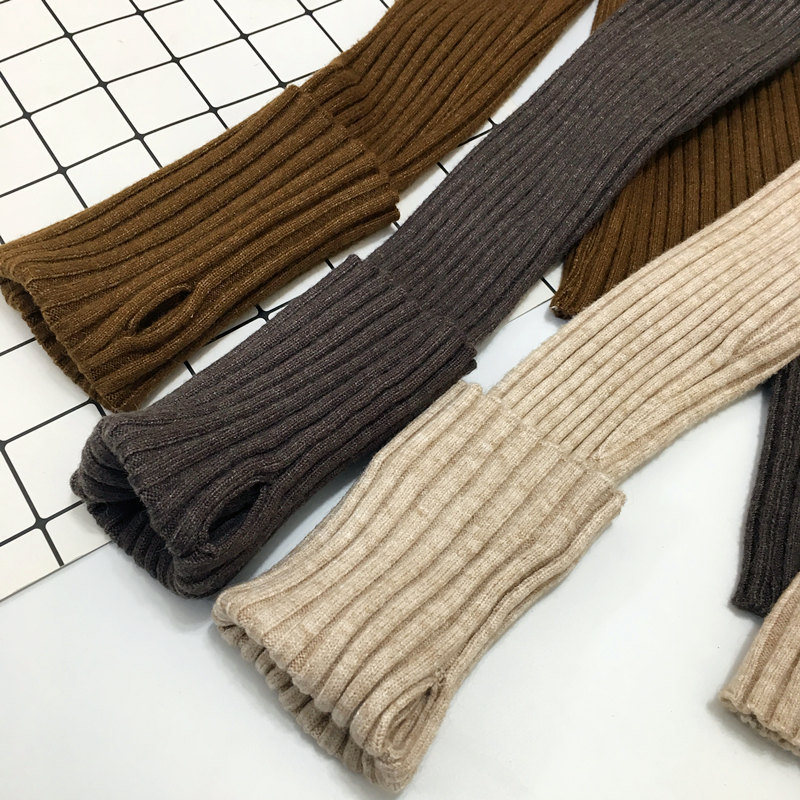 Hong Kong Style Retro Chic Thick Sweater Winter New Style Finger-Holding Turtleneck Warm Slim-Fit Base Shirt Knitted Sweater for Women