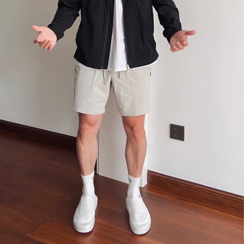 Summer Breathable Quick-Drying Sports Training Shorts for Men, Fitness Running Outdoor Cool-Feeling Five-Point Shorts Without Lining Summer Breathable Quick-Drying Sports Training Shorts for Men, Fitness Running Outdoor Cool-Feeling Five-Point Shorts Without Lining