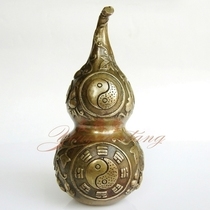 Large Bagua copper gourd pendant Feng Shui ornaments Town house Lucky Nafu office home entrance decoration ornaments
