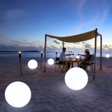 Большой светодиодный пластиковый декор мяча светящейся сферы освещающего света