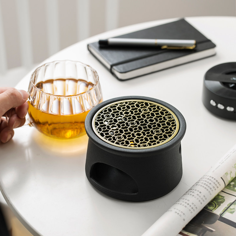 Cloud Nest Day Style Warm Tea Ware Candle Base Ceramic Teapot Flower Tea Heating Insulated Warm Tea Stove Utilita Tea Ceremony