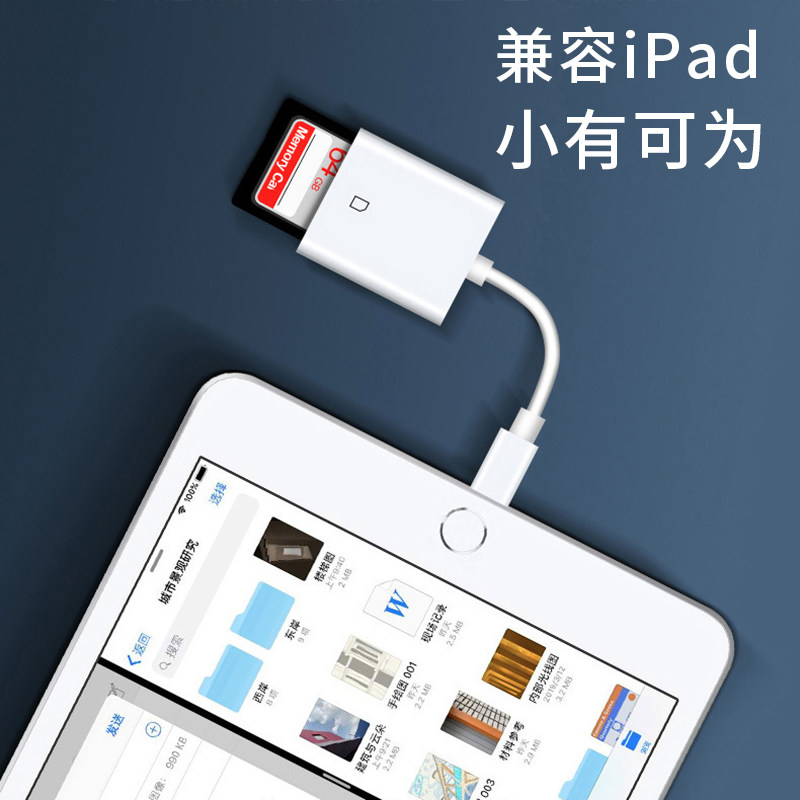 Suitable for Apple Iphone14Pro Mobile Phone iPad Tablet 12 Universal Sd Card Reader 13Mini Connection Canon Sony Camera Photo Usb3.0 Memory Tf Card Otg Memory Card