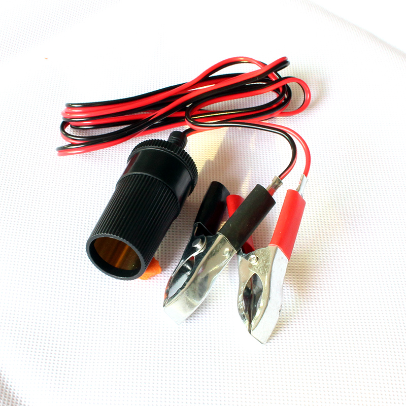 Storage battery conversion cigarette lighter plug car Car Battery Crocodile Clips Transpoint Cigarette Lighter Air Pump Electric Drill Changer