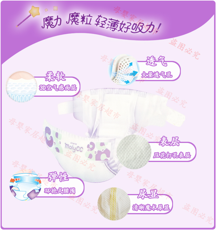 Anerle ma thuật hút trẻ em tã sản phẩm mới M số 28 chính hãng bắn ba túi - Tã / quần Lala / tã giấy tã quần huggies size s