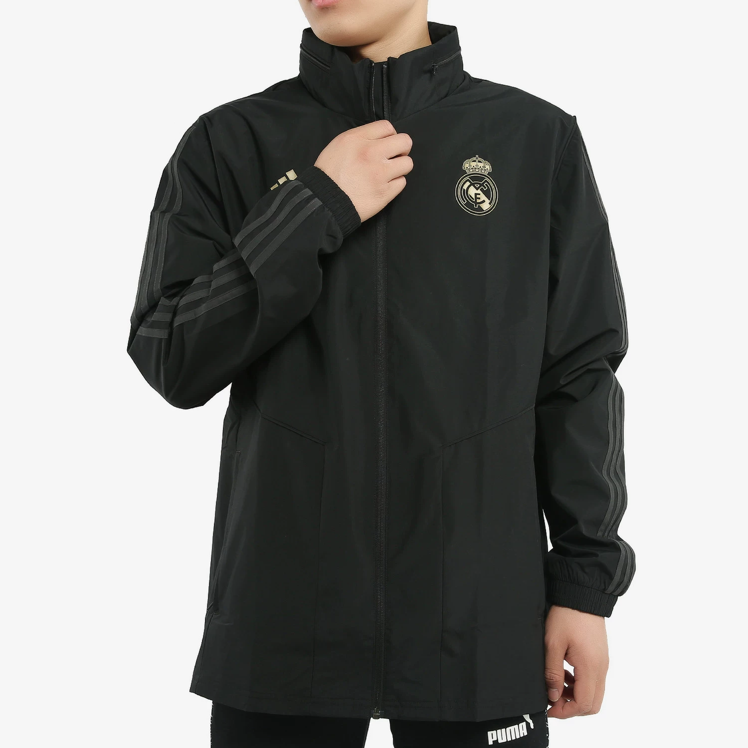 Пиджак спортивный Adidas Genuine REAL AW JKT мужской футбольный Real Madrid тканевый пиджак DX7855