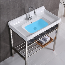 Ceramic table Upper Basin semi-embedded mid-side basin bathroom washbasin integrated basin toilet wash basin Basin