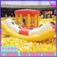 Inflatable naughty castle trampoline seesaw banana boat children's playground trampoline playground equipment ocean ball toy