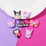 Сиреневый мультяшный кремовый набор материалов, чехол для телефона, аксессуар с аксессуарами, ручка ручной работы, заколка для волос, широкая цветовая палитра, «сделай сам»