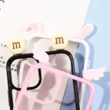 Реалистичный кремовый чехол для телефона, аксессуар с аксессуарами, набор материалов ручной работы, барсетка, заколка для волос, DIY