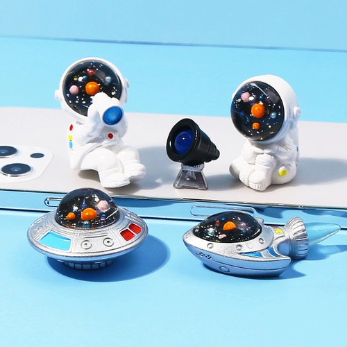 Кремовый космонавт, чехол для телефона, аксессуар с аксессуарами, набор материалов ручной работы, барсетка, DIY