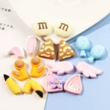 Реалистичный кремовый чехол для телефона, аксессуар с аксессуарами, набор материалов ручной работы, барсетка, заколка для волос, DIY