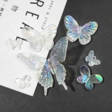 Мультяшный реалистичный кремовый чехол для телефона с бабочкой, ювелирное украшение с аксессуарами, набор материалов ручной работы, барсетка, «сделай сам»