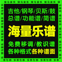 扒谱制谱 乐谱出售 吉他谱 贝斯谱 钢琴谱 键盘谱 鼓谱 管弦乐谱