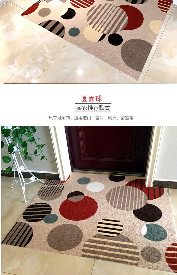 Bắt thảm lối vào thảm chùi chân thảm thảm cửa sảnh phòng khách cửa lối vào có thể được tùy chỉnh cắt hấp thụ nước hộ gia đình - Thảm sàn tấm trải sàn pvc loại mỏng