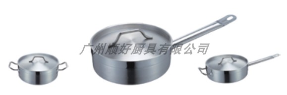 Jiangmen East 04 stainless steel composite bottom Dwarf Juice Pan Single Handle Pan Milk Pan Stockpot Electric Dual-use Pot