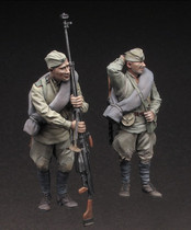 1:35 Resin Soldier World War II Soviet Soldier (2 people) New product S27