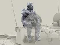 1 35cm resin soldier model Ukraine Russian soldier XD445