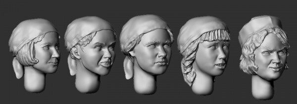 1 35 resin with human head for human head 126