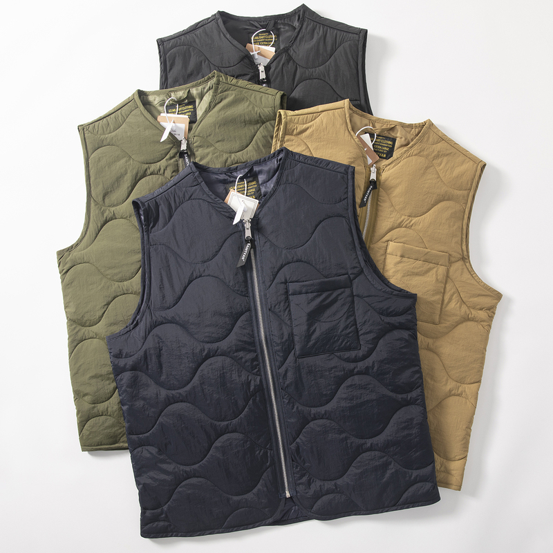 Men's Lightweight Quilted Zip-Up Vest, Autumn and Winter Casual Versatile Inner Vest, Mountain-Style Outdoor Casual Jacket Men's Lightweight Quilted Zip-Up Vest, Autumn and Winter Casual Versatile Inner Vest, Mountain-Style Outdoor Casual Jacket