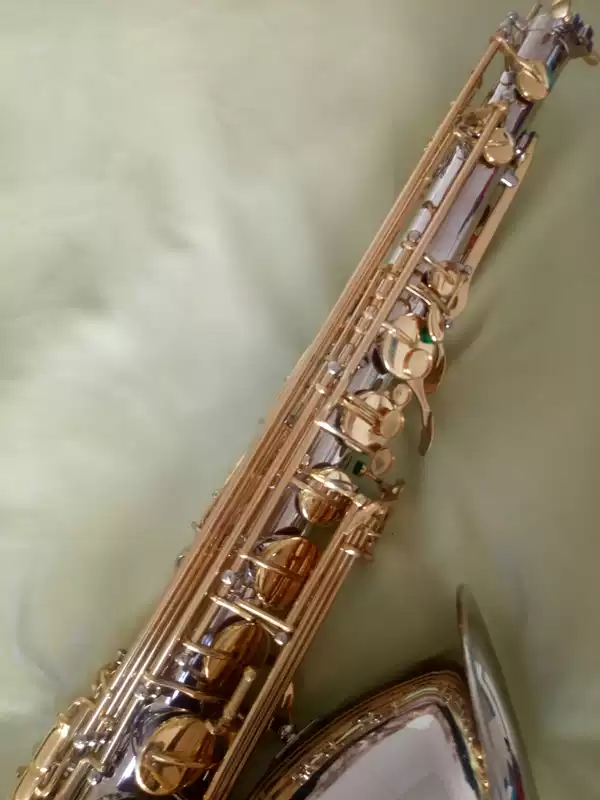 Pháp Salman Đồng thau phương Tây tenor saxophone gió B giai điệu hai màu sườn đôi saxophone cung cấp đặc biệt guitar điện