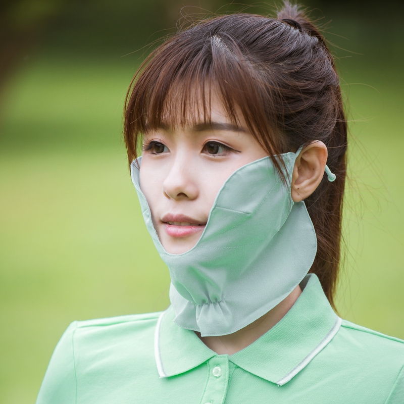 Golf sunscreen mask ice-wire protective neck golf sunscreen Outdoor sports shading face mask
