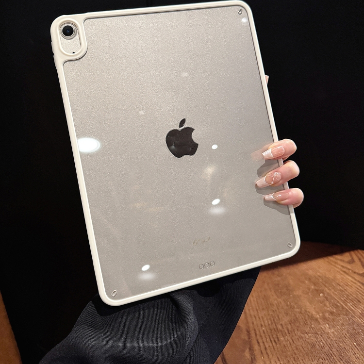 Transparent 2025 New Model Suitable for iPad Air7 Protective Case Apple Ipad11 Protective Case Tablet Pro13 Pure Color 11inch White Air6 Anti-Bending Acrylic 10.9 Men's and Women's Model Mini8 Hard and Simple