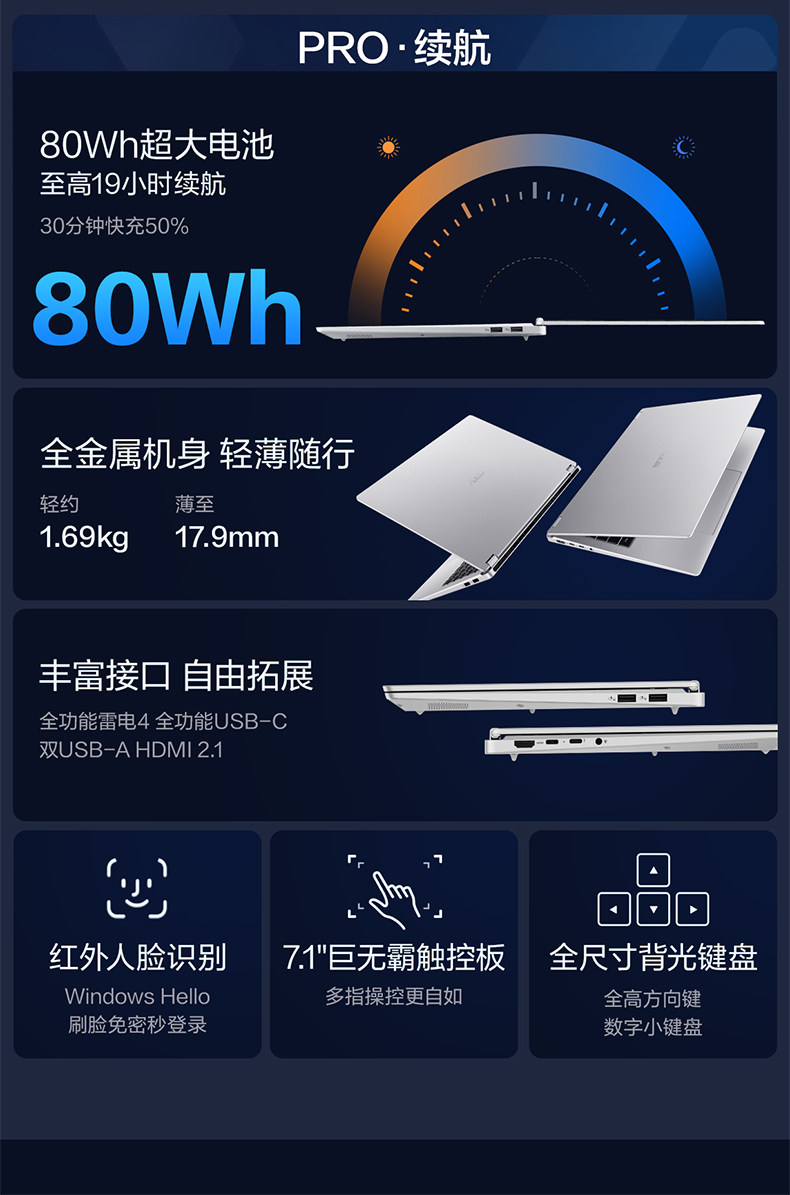 无畏 Pro16 2026 AI轻薄笔记本插图3
