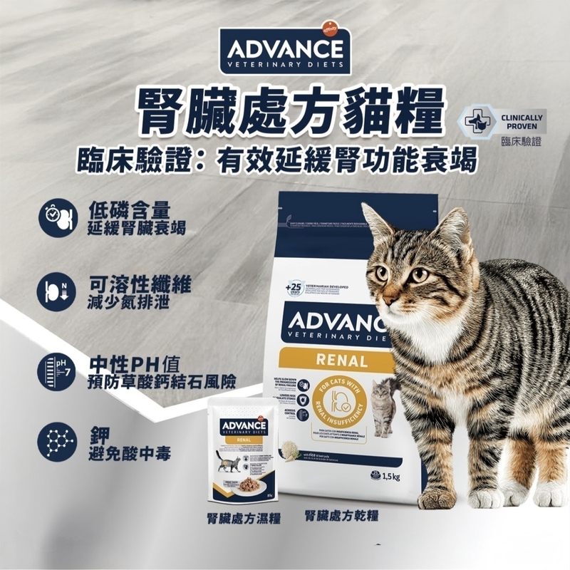 Spanish Advance Prescription Wet Cat Food (for Kidneys, Gastrointestinal, Urinary, Weight Loss, Post-Surgery) Special for Aiwans